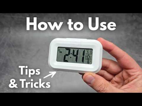 How to SETUP & Use - Mini Digital LED Clock with Alarm & Temperature