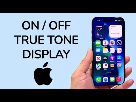 How To Turn ON / OFF True Tone Display On iPhone