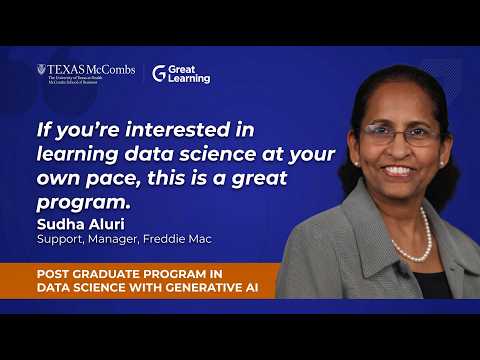How Sudha Balanced Work and Learning in UT Austin's Data Science with Generative AI Program