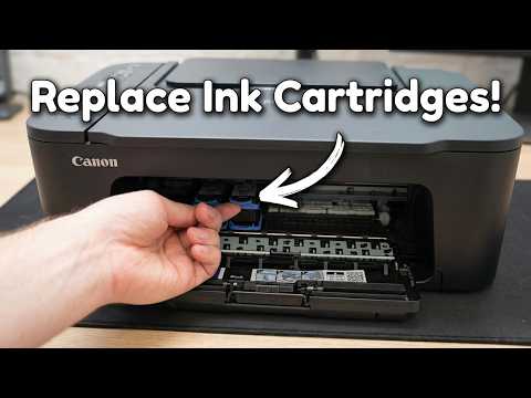 Canon Pixma TS3750i - INK Cartridge Replacement Guide
