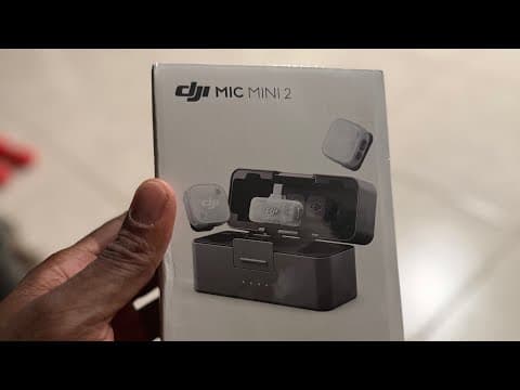 DJI Mic Mini 2 Unboxing and sound test. YEP, it's an upgrade!