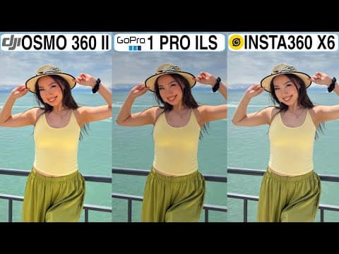 Dji Osmo 360 II Vs GoPro Mission 1 Pro ILS Vs Insta360 X6 Camera Test Comparison
