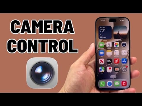How To Use Camera Control On iPhone
