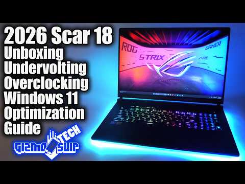 2026 GAMING LAPTOP Optimization Guide! 2026 Scar 18 Unboxing, Undervolting, Overclocking Guide