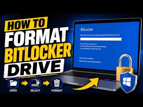 How to FORMAT Bitlocker Drive and Reinstall Windows in 2026