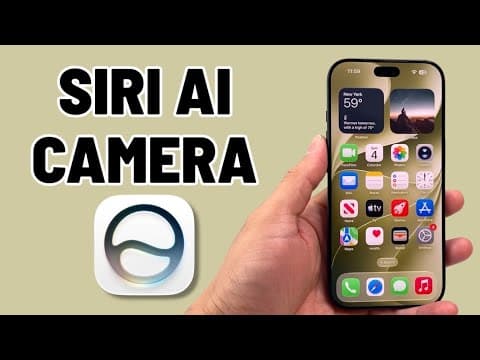 How To Use Siri AI in Camera Mode (iOS 27)