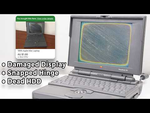 Restoring a $1 Vintage Apple PowerBook 150 that’s falling apart.