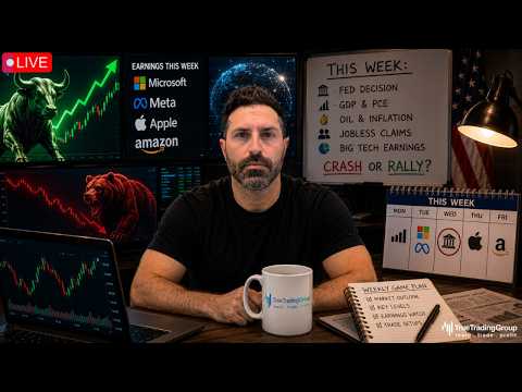 🚨 Stock Market Outlook: Fed Decision, Tech Earnings & How To Make Money This Week – LIVE @ 8:00PM ET
