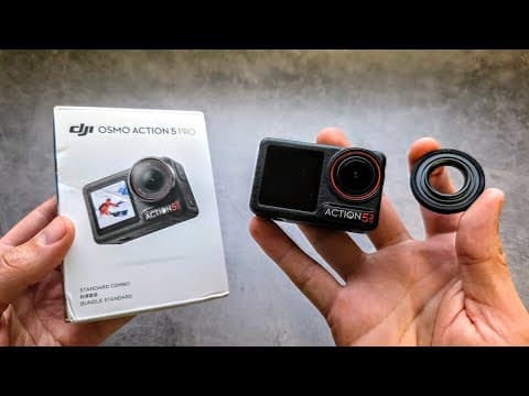 DJI Osmo Action 5 Pro - How to Remove & Replace Lens / Lens Cover