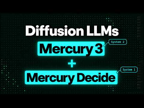 Do Diffusion LLMs Scale? Testing Mercury 3 + Decide