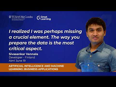 Sivasankar’s Experience With UT Austin’s AI & ML Program
