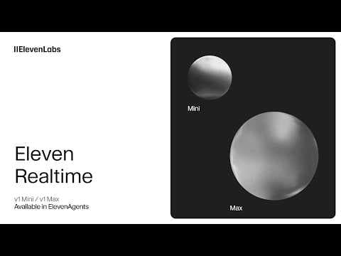 Introducing Eleven Realtime: a simpler way to build natural voice agents