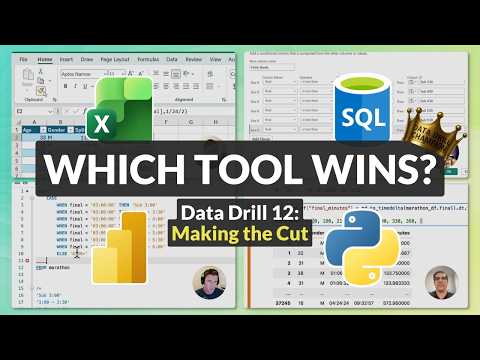 Excel vs Power BI vs SQL vs Python | Grouping 37,000 Marathon Finish Times