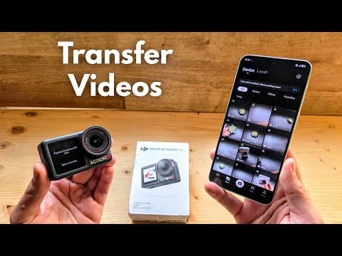 DJI Osmo Action 5 Pro - How to Transfer Videos to Phone - Android & iPhone