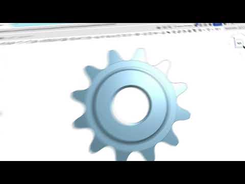 No. 35 Roller Chain Sprocket Created Entirely by AI in Onshape