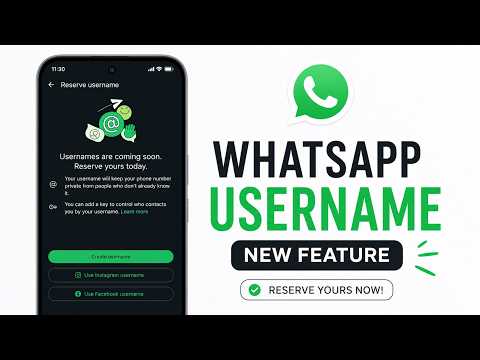 WhatsApp Username Feature is Here! 🔥 How to Reserve Your Username 📲