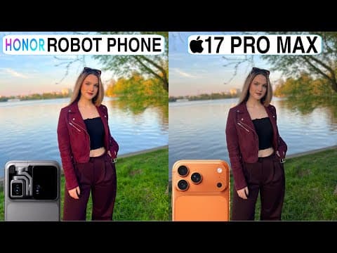 Honor Robot Phone Vs iPhone 17 Pro Max Camera Test Comparison