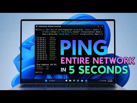 Ping Your Entire Network in 5 Seconds!⚡