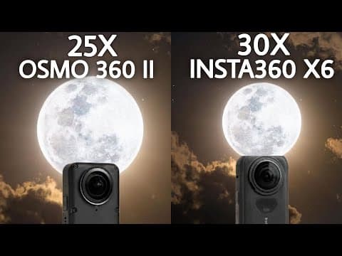 DJI OSMO 360 II VS INSTA360 X6 Live Zoom Test
