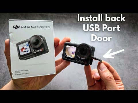 DJI Osmo Action 5 Pro - Put Back USB Port Cover / Door