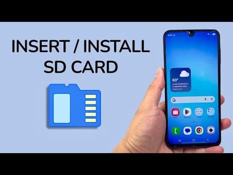 How To Insert / Install SD Card In Android Phone