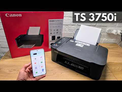 Canon Pixma TS3750i Printer - Full Review & SETUP Guide - Connect to Phone ,PC + Print , Scan & Copy
