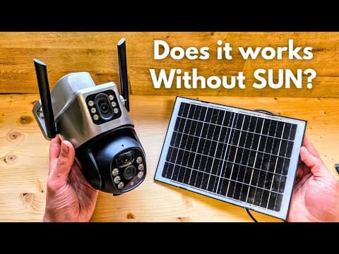 Does Outdoor Solar Camera CCTV Works when there's no SUN? in Night & Winter Time . V380 Pro Camera