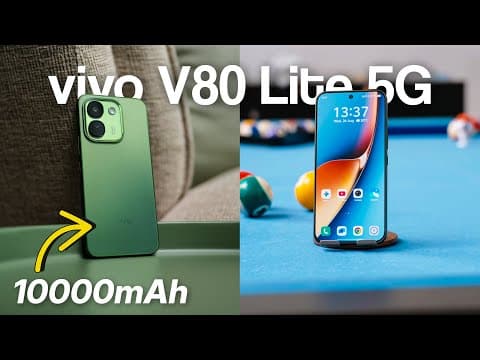 vivo V80 Lite 5G: Stop Carrying a Power Bank. Use This Instead. 10,000mAh!