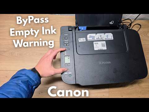 How to ByPass Canon Printer LOW INK WARNING that Prevents Printing or after Refilling Ink Cartridge!
