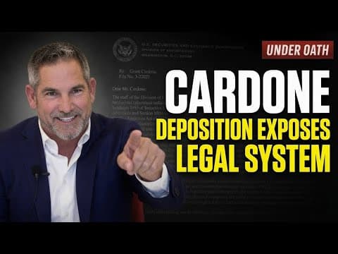 GRANT CARDONE EXPOSES $100B CLASS ACTION RACKET & SUSSMAN GODFREY LAW FIRM FULL DEPOSITION
