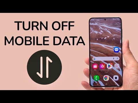 How To Turn OFF Mobile Data On Android Phone