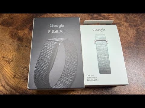 Google Fitbit Air Unboxing and First Impressions! Obsidian