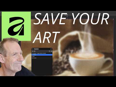 Save Your Art In AFFINITY 3.2 Undo Restore And Snapshots Tutorial