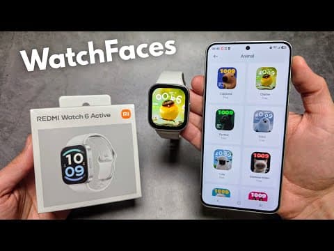 WatchFaces on Redmi Watch 6 Active + How to Change, Edit & Download More Backgrounds