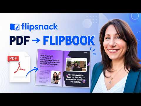 Turn Existing PDFs Into Interactive Digital Flipbooks | Flipsnack Tutorial