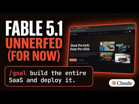 Claude Code /goal + Fable 5.1 = Full SaaS INSTANTLY (UNNERFED)