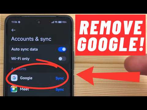 How to Remove GOOGLE ACCOUNT on Xiaomi REDMI Phones