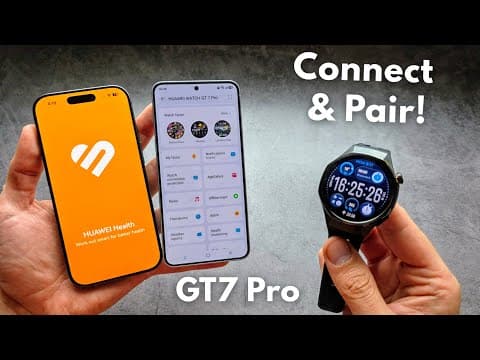 How to Connect & Pair - Huawei Watch GT 7 PRO to Phone App (Huawei Health App)
