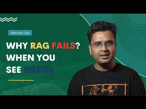 Why RAG Must Be Understood as a Connected System, Not Separate Components - AGENTIC AI INTERVIEW
