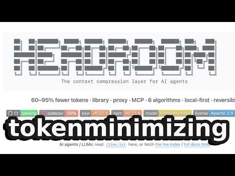 Someone just open-sourced tokenminimizing (8500 stars on GitHub)