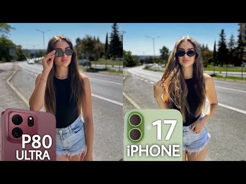 TCL P80 Ultra VS iPhone 17 Camera Test Comparison