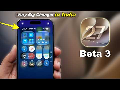 iOS 27 Beta 3🔥 Very Big Changes! New Features, Performance, Battery Life (HINDI)