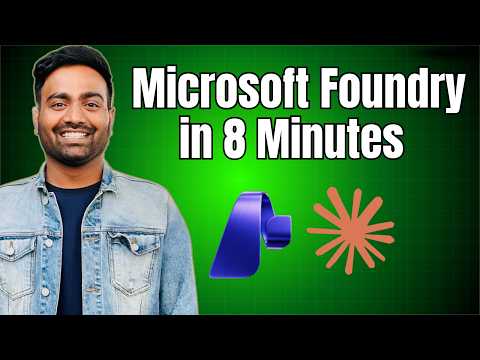 Microsoft Foundry Zero to Hero in 8 Minutes (Including Claude project)