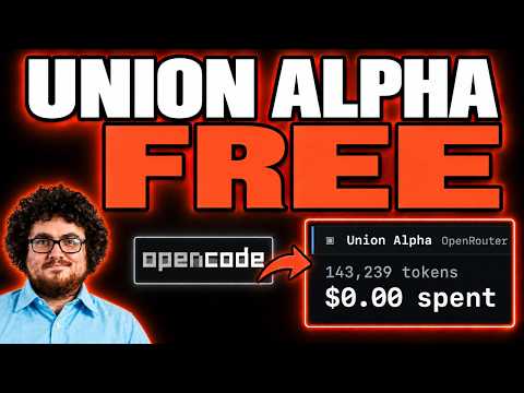 I Built a Full App with Union Alpha + OpenCode (FREE)
