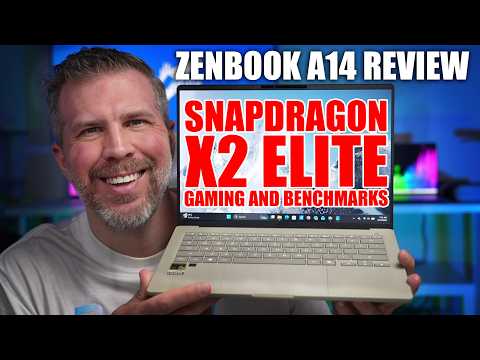 Snapdragon X2 Elite 25+ Benchmarks and Gaming Tests! 2026 Zenbook A14 Review!