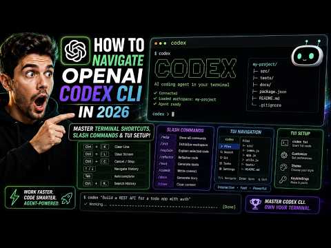 How To Navigate OpenAI Codex CLI In 2026: Master Terminal Shortcuts, Slash Commands & TUI Setup!!