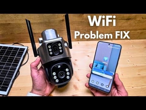 FIX - WiFi Connection Problems / Can't Connect to WiFi on V380 Pro Security Camera CCTV Solar PTZ