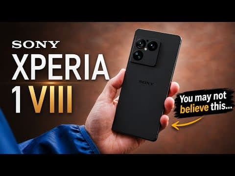 Sony Xperia 1 VIII - Dropping a Bomb on its Fans!!