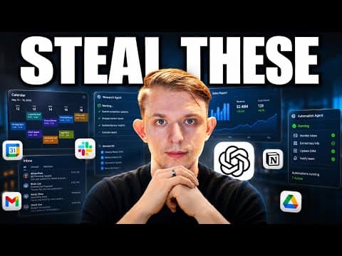 8 ChatGPT Agents That Do My Work for Me (Steal These)