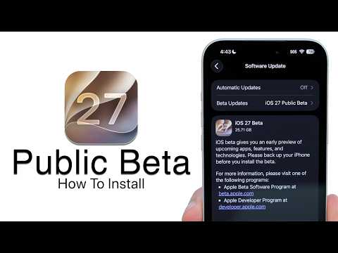 iOS 27 Public Beta Is Out! - How To Install!